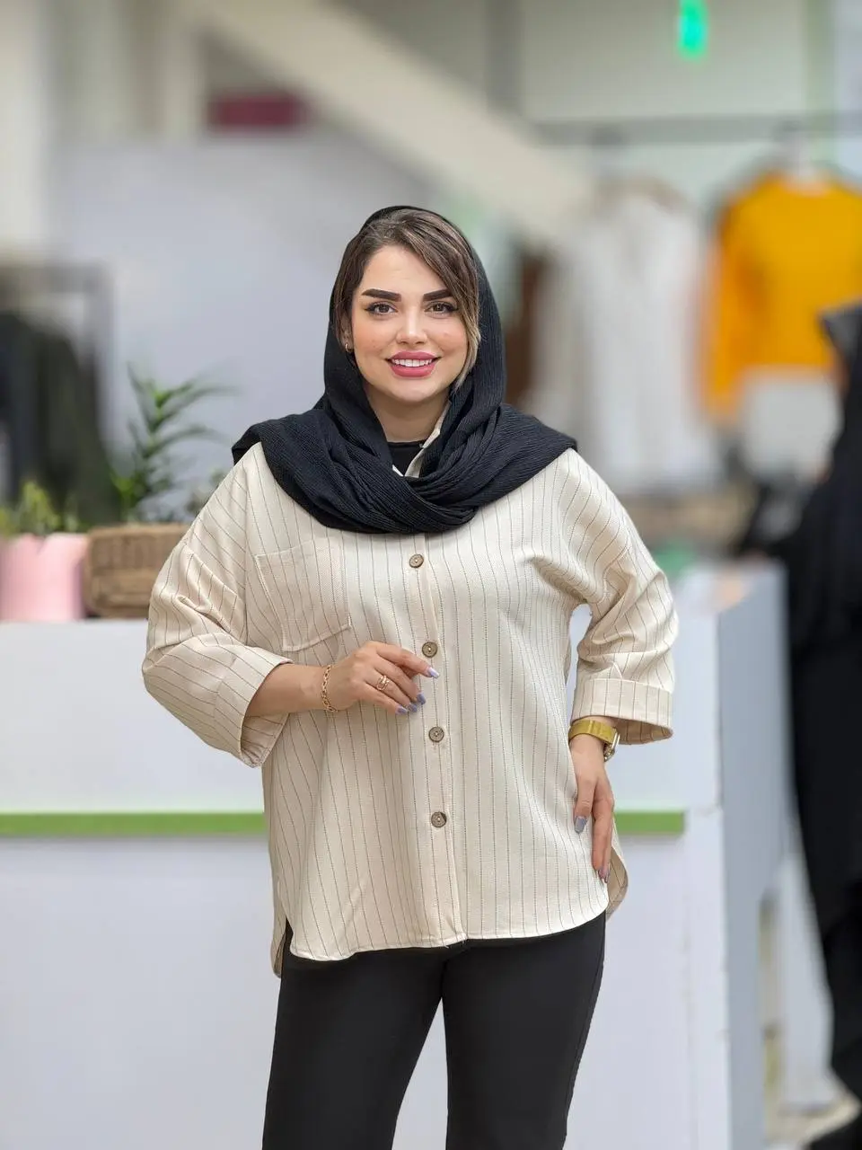 شومیز دیپلمات دکمه دار